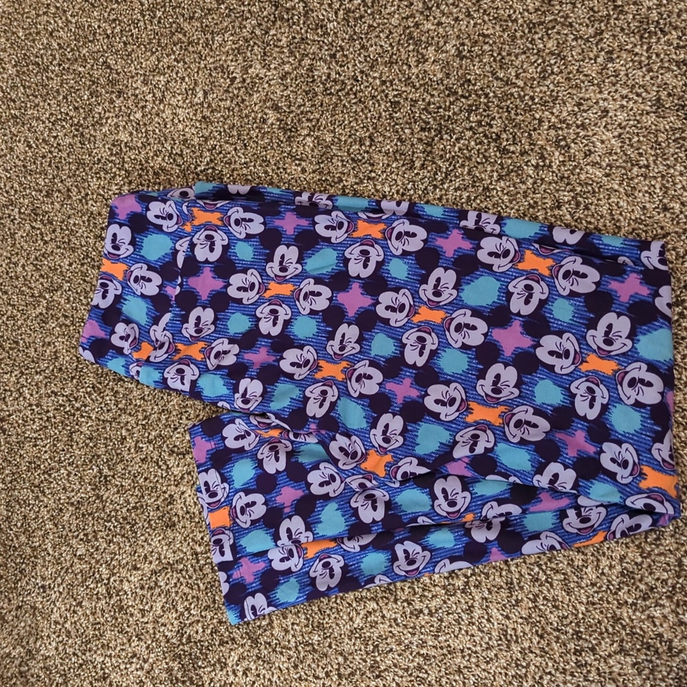 LuLaRoe Disney Mickey Mouse Leggings SZ One Size NWOT - Picture 4 of 4